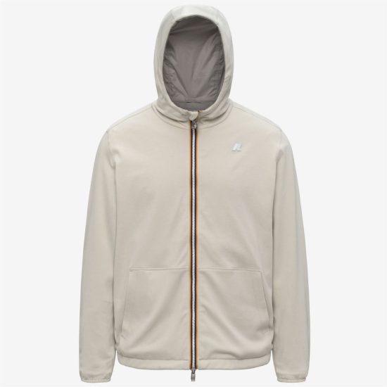 k-way uomo modello jake reversible interlock k8134tw colore beige c84