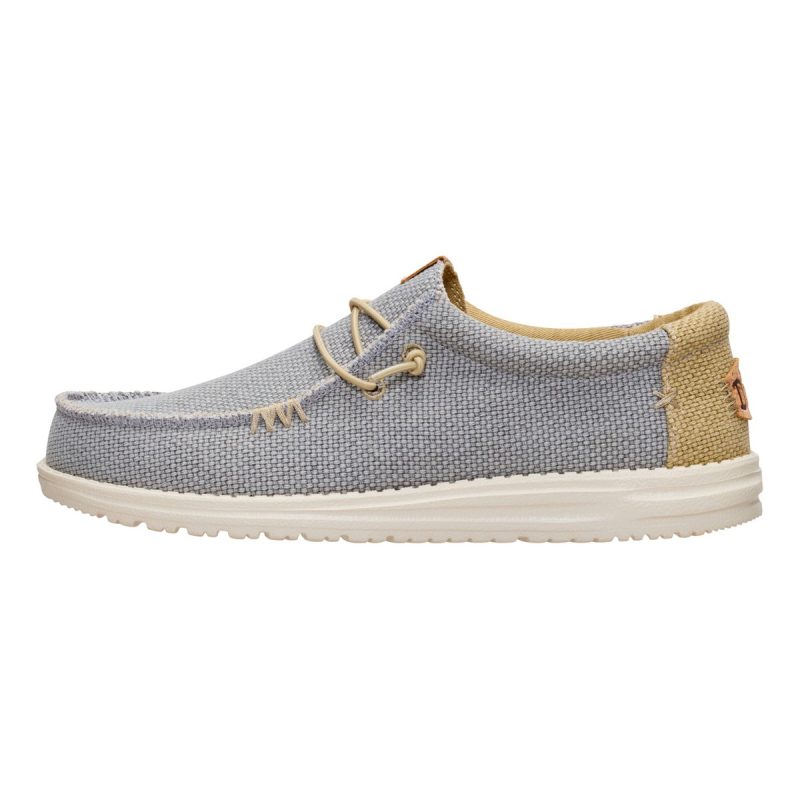 heydude scarpa uomo modello wally braided 40003 colore grigio 1yf flannel grey olive grey