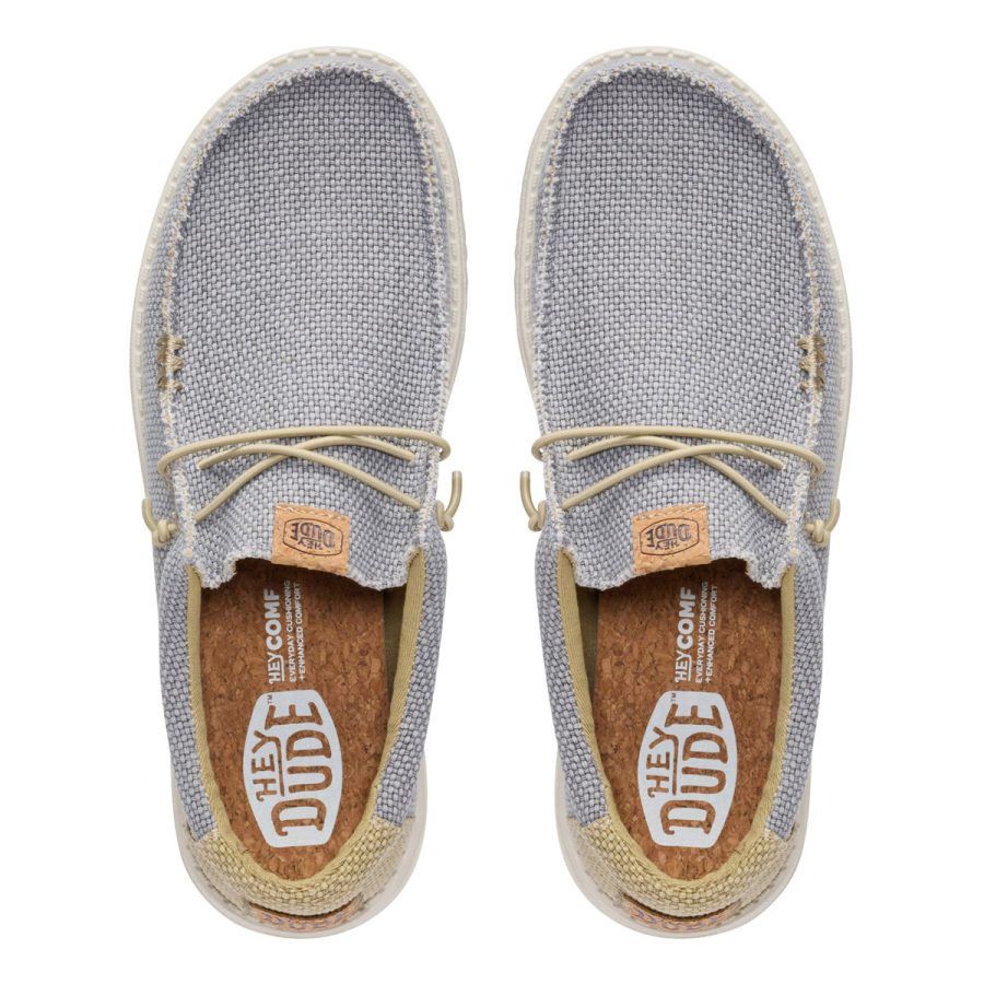heydude scarpa uomo modello wally braided 40003 colore grigio 1yf flannel grey olive grey
