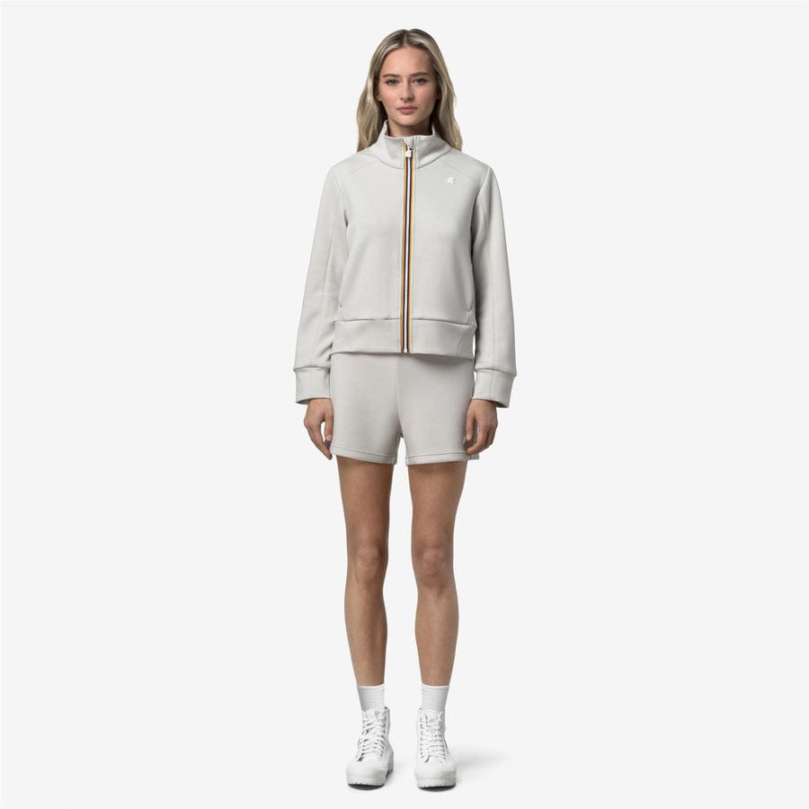 k-way donna felpa modello alara light spacer k2132dw colore beige lt 634