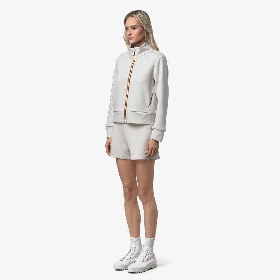 k-way donna felpa modello alara light spacer k2132dw colore beige lt 634
