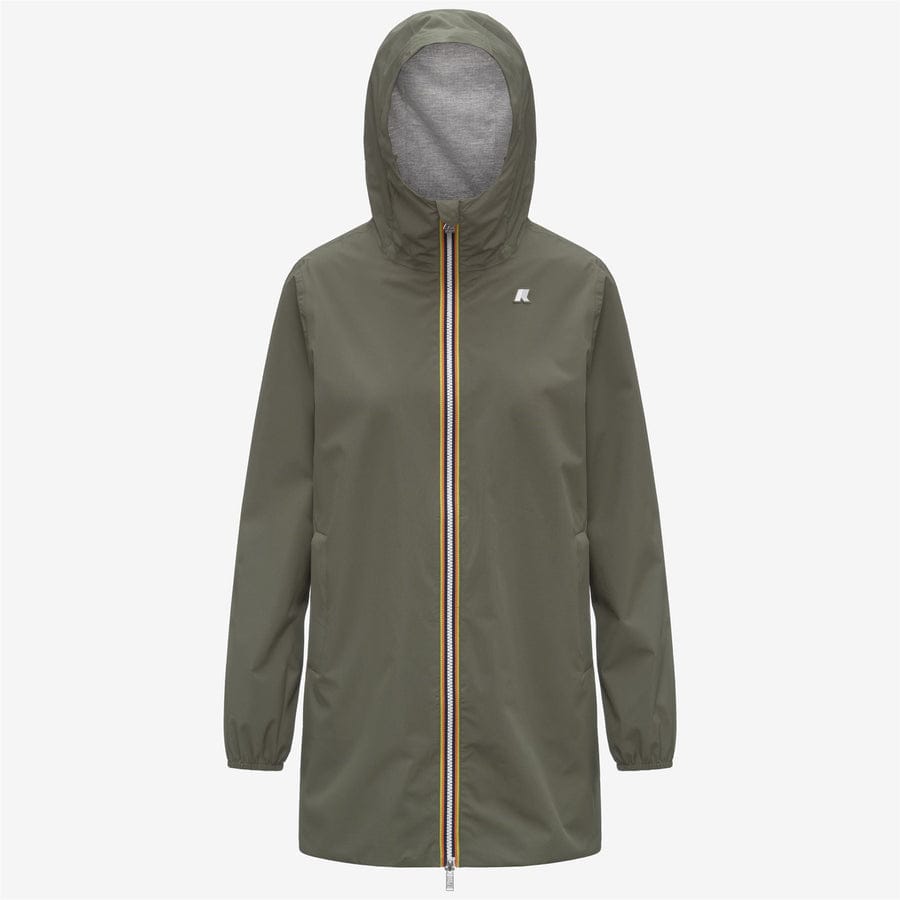 k-way-donna-sophie-stretch-poly-jersey-k8133yw-green-lichen-v15 k-way donna giubbino modello sophie stretch poly jersey k8133yw colore green lichen v15
