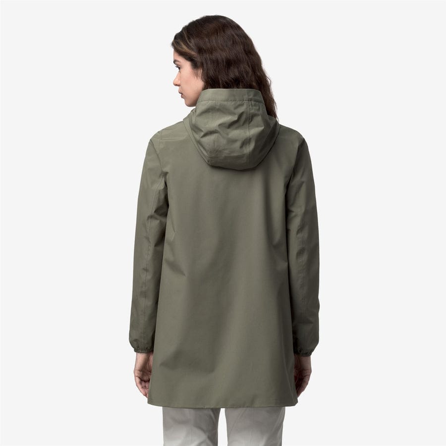 k-way donna giubbino modello sophie stretch poly jersey k8133yw colore green lichen v15