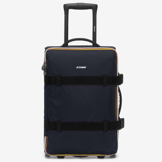 k-way trolley modello blossac s colore blue depth black pure y04