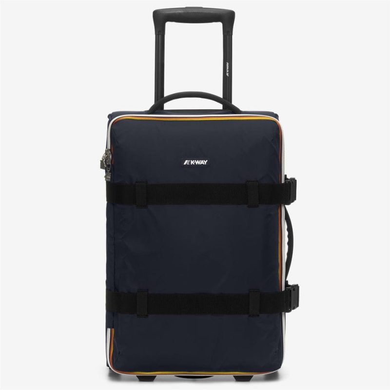 k-way trolley modello blossac s colore blue depth black pure y04