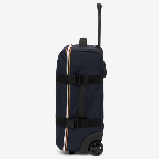 k-way trolley modello blossac s colore blue depth black pure y04