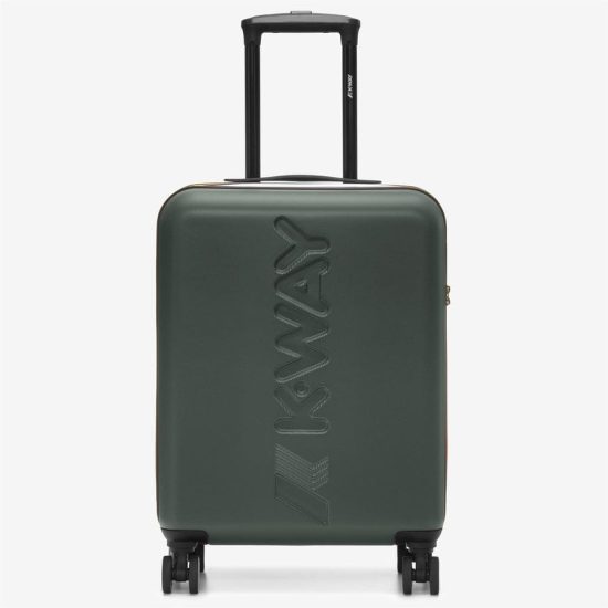 k-way trolley small modello k11416w colore green blackish blue md cobalt l21