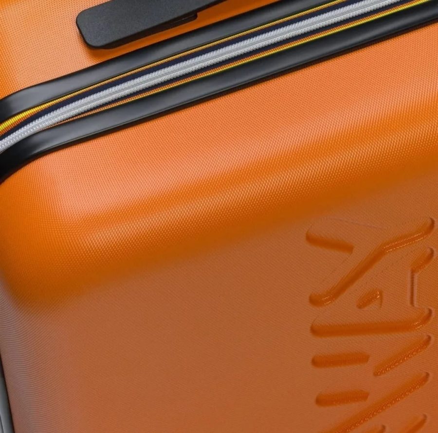 k-way trolley small modello k11416w colore orange blue md cobalt l22