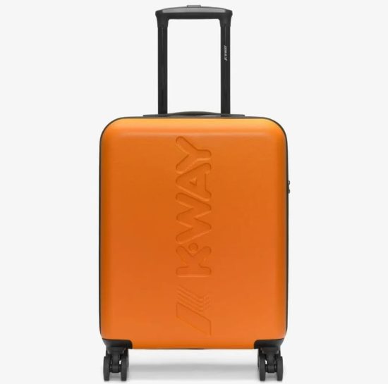 k-way trolley small modello k11416w colore orange blue md cobalt l22