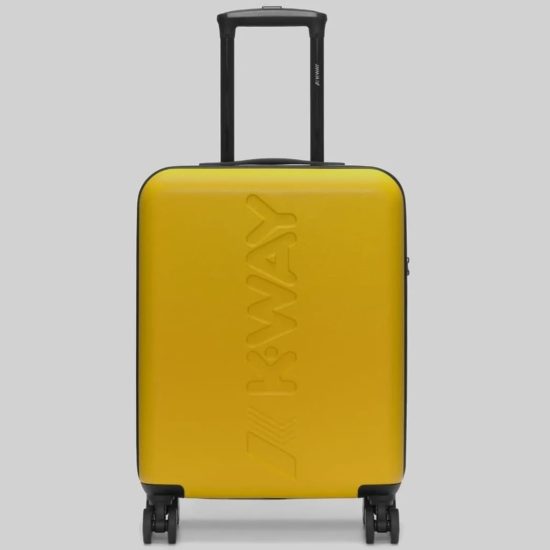 k-way trolley small modello k11416w colore yellow dk blue md cobalt l21
