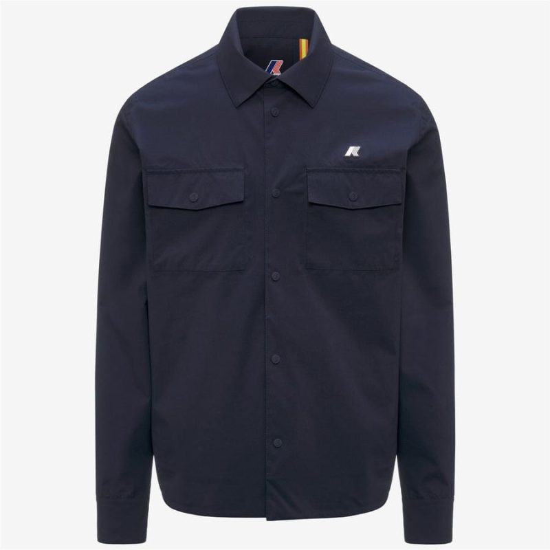 k-way uomo sovracamicia modello umbert stretch 2 layers k5138mw colore blue depth k89