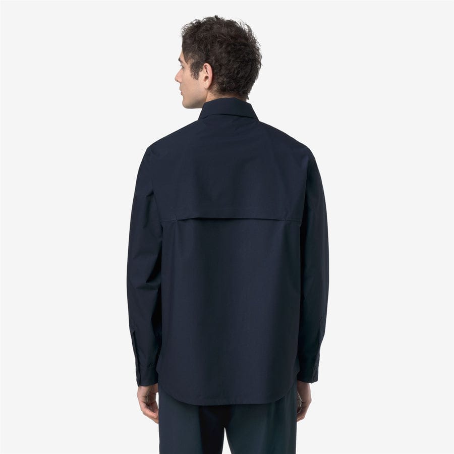 k-way uomo sovracamicia modello umbert stretch 2 layers k5138mw colore blue depth k89