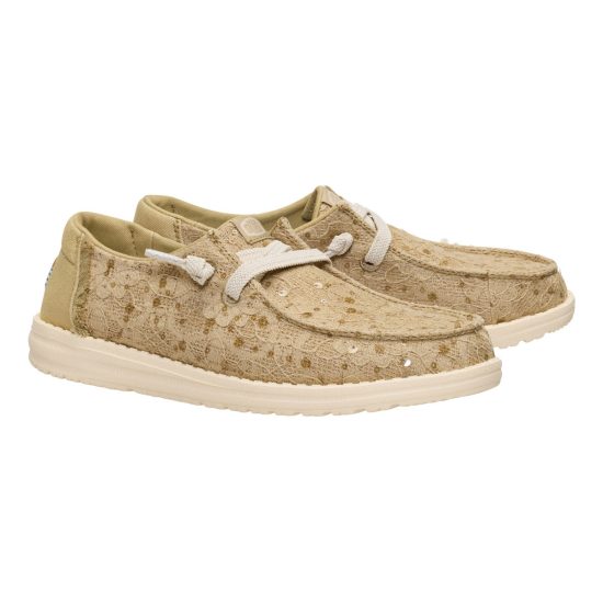 heydude donna modello wendy sequin lace 45478 colore olive grey 3vm