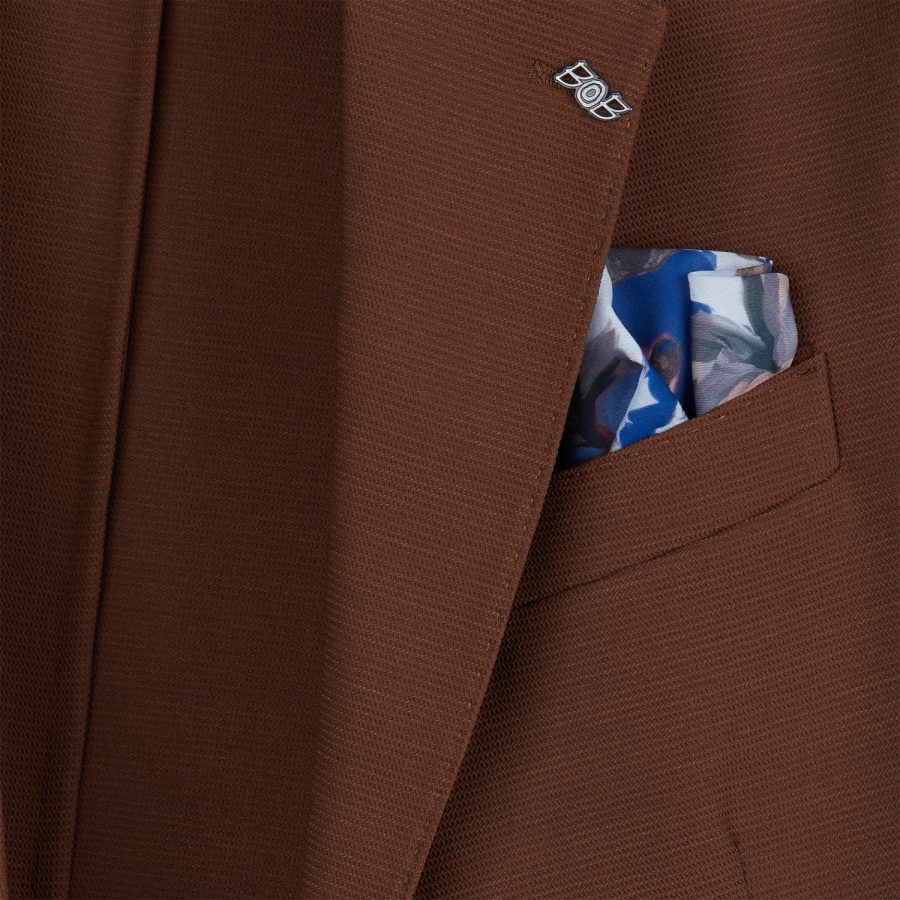 abito bob suite533 t533 tabacco tessuto jersey micro lavorato pantalone con coulisse
